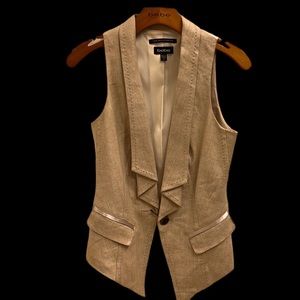 Vintage Bebe Linen Vest.